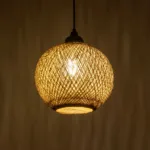 GLOBOSTAR® SOLEI 205-0003 Boho Κρεμαστό Φωτιστικό Οροφής με Ντουί 1 x E27 AC 220-240V IP20 - Μπεζ - M20 x Π20 x Υ25cm - Image 2