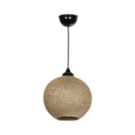 GLOBOSTAR® SOLEI 205-0003 Boho Κρεμαστό Φωτιστικό Οροφής με Ντουί 1 x E27 AC 220-240V IP20 - Μπεζ - M20 x Π20 x Υ25cm - Image 3