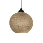 GLOBOSTAR® SOLEI 205-0003 Boho Κρεμαστό Φωτιστικό Οροφής με Ντουί 1 x E27 AC 220-240V IP20 - Μπεζ - M20 x Π20 x Υ25cm - Image 4