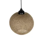 GLOBOSTAR® SOLEI 205-0003 Boho Κρεμαστό Φωτιστικό Οροφής με Ντουί 1 x E27 AC 220-240V IP20 - Μπεζ - M20 x Π20 x Υ25cm - Image 6