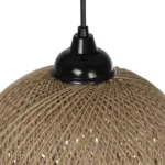 GLOBOSTAR® SOLEI 205-0003 Boho Κρεμαστό Φωτιστικό Οροφής με Ντουί 1 x E27 AC 220-240V IP20 - Μπεζ - M20 x Π20 x Υ25cm - Image 7