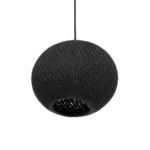 GLOBOSTAR® SOLEI 205-0006 Boho Κρεμαστό Φωτιστικό Οροφής με Ντουί 1 x E27 AC 220-240V IP20 - Μαύρο - M20 x Π20 x Υ25cm - Image 5