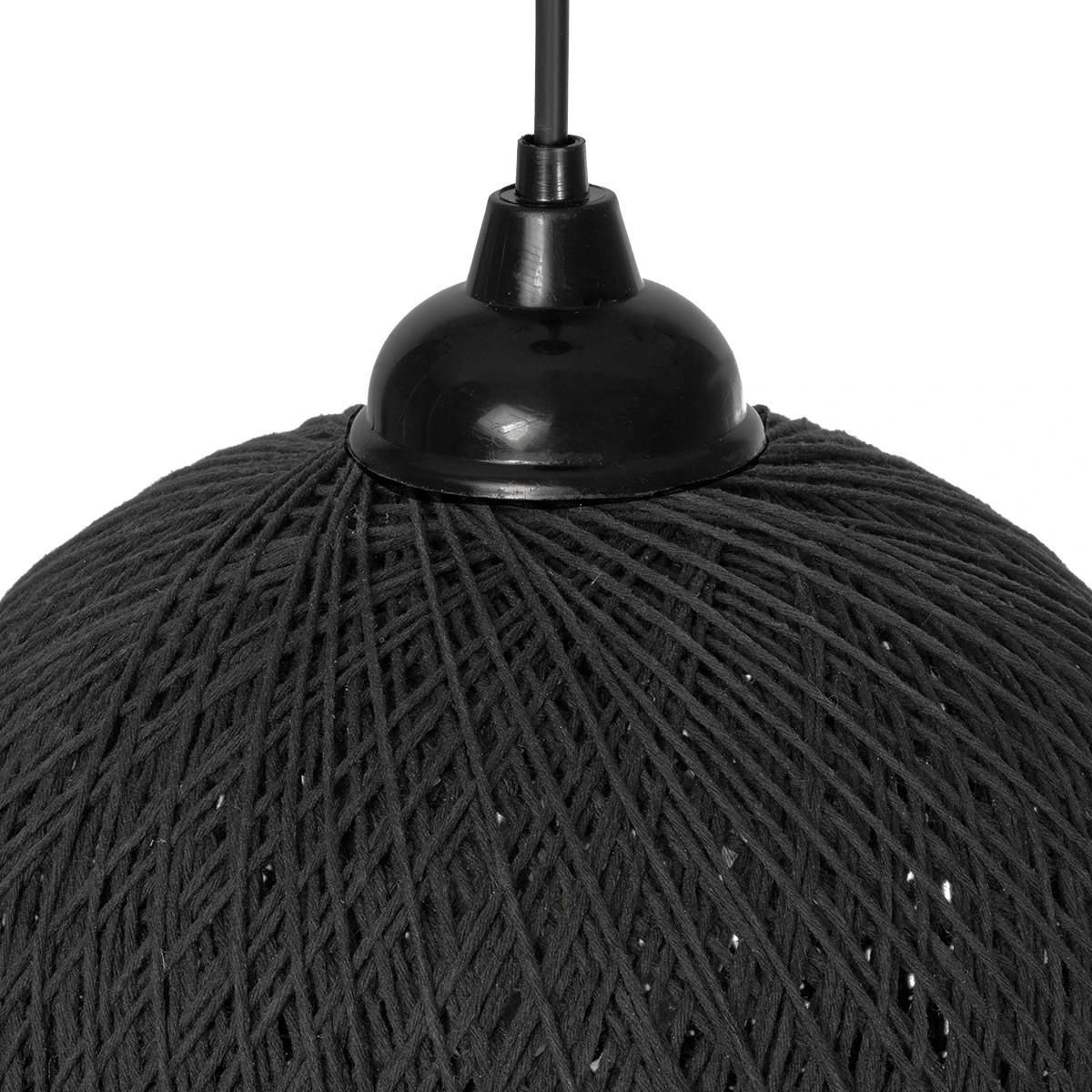 GLOBOSTAR® SOLEI 205-0006 Boho Κρεμαστό Φωτιστικό Οροφής με Ντουί 1 x E27 AC 220-240V IP20 - Μαύρο - M20 x Π20 x Υ25cm - Image 7