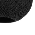 GLOBOSTAR® SOLEI 205-0006 Boho Κρεμαστό Φωτιστικό Οροφής με Ντουί 1 x E27 AC 220-240V IP20 - Μαύρο - M20 x Π20 x Υ25cm - Image 8