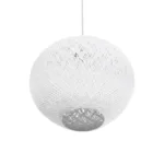 GLOBOSTAR® SOLEI 205-0007 Boho Κρεμαστό Φωτιστικό Οροφής με Ντουί 1 x E27 AC 220-240V IP20 - Λευκό - M40 x Π40 x Υ45cm - Image 5