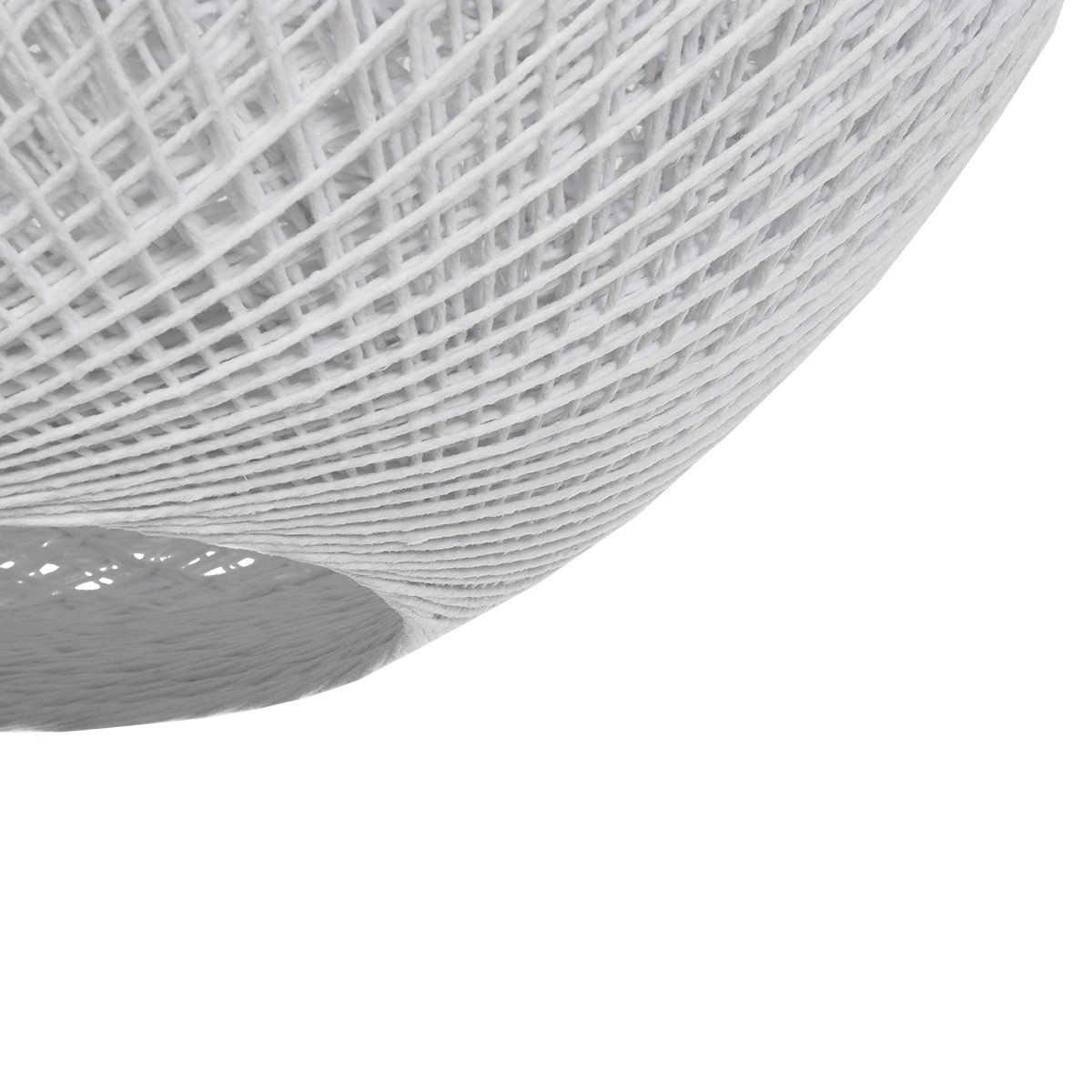 GLOBOSTAR® SOLEI 205-0007 Boho Κρεμαστό Φωτιστικό Οροφής με Ντουί 1 x E27 AC 220-240V IP20 - Λευκό - M40 x Π40 x Υ45cm - Image 8