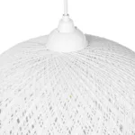 GLOBOSTAR® SOLEI 205-0008 Boho Κρεμαστό Φωτιστικό Οροφής με Ντουί 1 x E27 AC 220-240V IP20 - Λευκό - M30 x Π30 x Υ35cm - Image 7