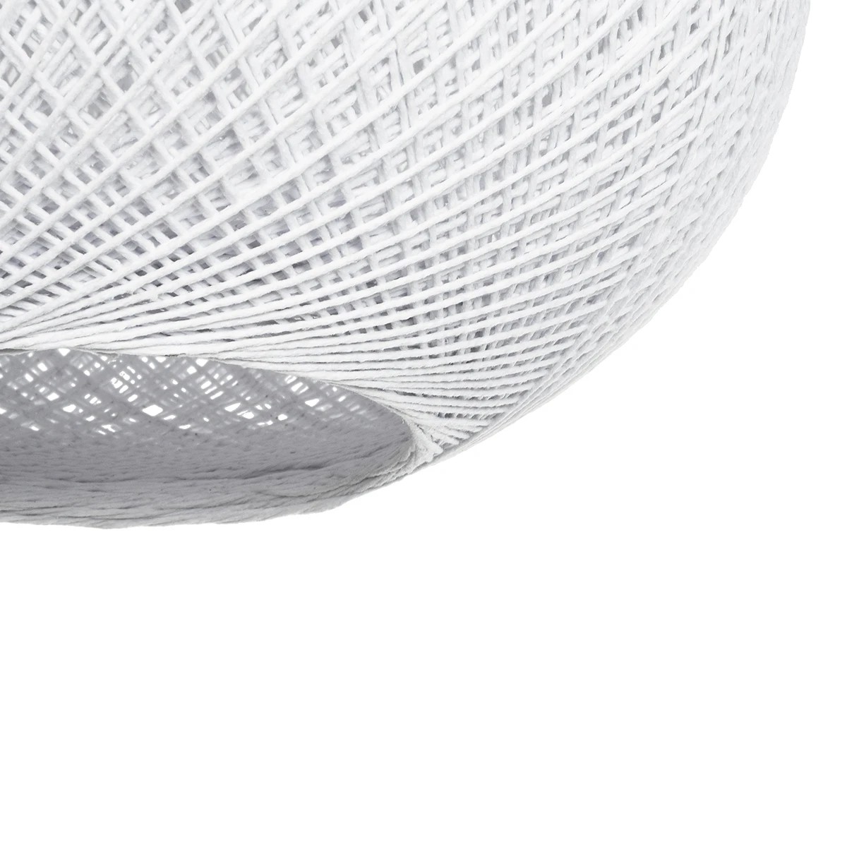 GLOBOSTAR® SOLEI 205-0008 Boho Κρεμαστό Φωτιστικό Οροφής με Ντουί 1 x E27 AC 220-240V IP20 - Λευκό - M30 x Π30 x Υ35cm - Image 8