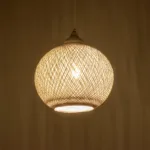 GLOBOSTAR® SOLEI 205-0009 Boho Κρεμαστό Φωτιστικό Οροφής με Ντουί 1 x E27 AC 220-240V IP20 - Λευκό - M20 x Π20 x Υ25cm - Image 2