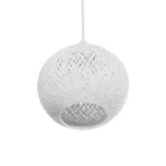 GLOBOSTAR® SOLEI 205-0009 Boho Κρεμαστό Φωτιστικό Οροφής με Ντουί 1 x E27 AC 220-240V IP20 - Λευκό - M20 x Π20 x Υ25cm - Image 5