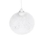 GLOBOSTAR® SOLEI 205-0009 Boho Κρεμαστό Φωτιστικό Οροφής με Ντουί 1 x E27 AC 220-240V IP20 - Λευκό - M20 x Π20 x Υ25cm - Image 6