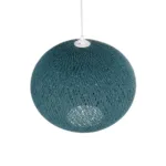 GLOBOSTAR® SOLEI 205-0010 Boho Κρεμαστό Φωτιστικό Οροφής με Ντουί 1 x E27 AC 220-240V IP20 - Τιρκουάζ - M40 x Π40 x Υ45cm - Image 6