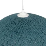 GLOBOSTAR® SOLEI 205-0010 Boho Κρεμαστό Φωτιστικό Οροφής με Ντουί 1 x E27 AC 220-240V IP20 - Τιρκουάζ - M40 x Π40 x Υ45cm - Image 7