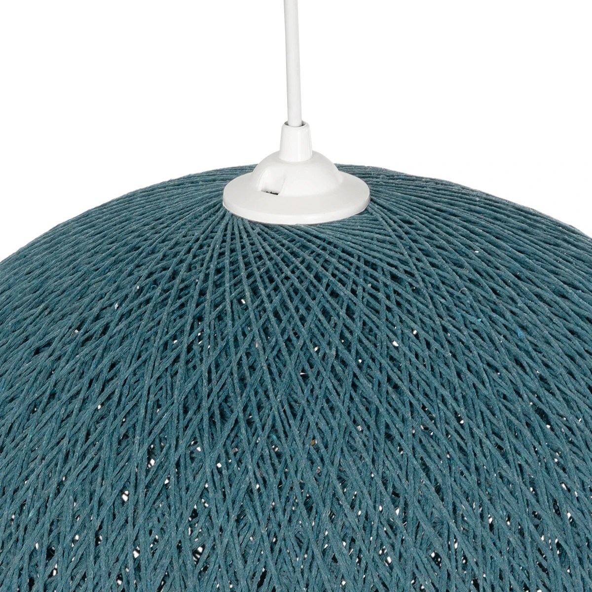 GLOBOSTAR® SOLEI 205-0010 Boho Κρεμαστό Φωτιστικό Οροφής με Ντουί 1 x E27 AC 220-240V IP20 - Τιρκουάζ - M40 x Π40 x Υ45cm - Image 7