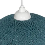 GLOBOSTAR® SOLEI 205-0011 Boho Κρεμαστό Φωτιστικό Οροφής με Ντουί 1 x E27 AC 220-240V IP20 - Τιρκουάζ - M30 x Π30 x Υ35cm - Image 7