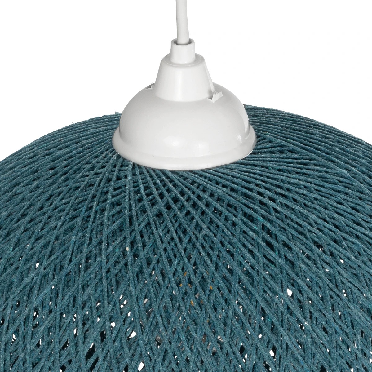 GLOBOSTAR® SOLEI 205-0011 Boho Κρεμαστό Φωτιστικό Οροφής με Ντουί 1 x E27 AC 220-240V IP20 - Τιρκουάζ - M30 x Π30 x Υ35cm - Image 7