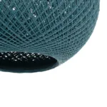 GLOBOSTAR® SOLEI 205-0011 Boho Κρεμαστό Φωτιστικό Οροφής με Ντουί 1 x E27 AC 220-240V IP20 - Τιρκουάζ - M30 x Π30 x Υ35cm - Image 8