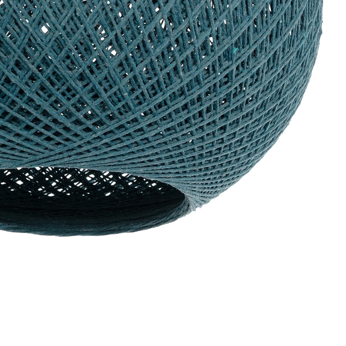 GLOBOSTAR® SOLEI 205-0011 Boho Κρεμαστό Φωτιστικό Οροφής με Ντουί 1 x E27 AC 220-240V IP20 - Τιρκουάζ - M30 x Π30 x Υ35cm - Image 8