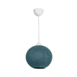 GLOBOSTAR® SOLEI 205-0012 Boho Κρεμαστό Φωτιστικό Οροφής με Ντουί 1 x E27 AC 220-240V IP20 - Τιρκουάζ - M20 x Π20 x Υ25cm - Image 3