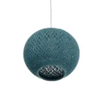 GLOBOSTAR® SOLEI 205-0012 Boho Κρεμαστό Φωτιστικό Οροφής με Ντουί 1 x E27 AC 220-240V IP20 - Τιρκουάζ - M20 x Π20 x Υ25cm - Image 5