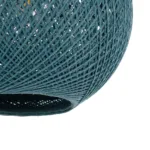 GLOBOSTAR® SOLEI 205-0012 Boho Κρεμαστό Φωτιστικό Οροφής με Ντουί 1 x E27 AC 220-240V IP20 - Τιρκουάζ - M20 x Π20 x Υ25cm - Image 8