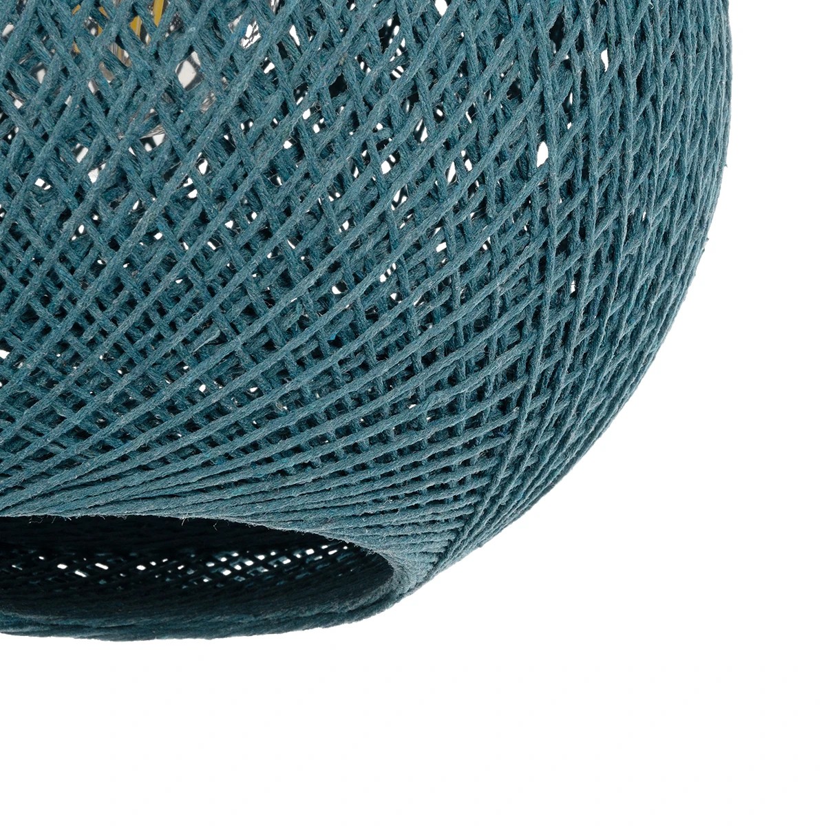 GLOBOSTAR® SOLEI 205-0012 Boho Κρεμαστό Φωτιστικό Οροφής με Ντουί 1 x E27 AC 220-240V IP20 - Τιρκουάζ - M20 x Π20 x Υ25cm - Image 8