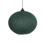 GLOBOSTAR® SOLEI 205-0013 Boho Κρεμαστό Φωτιστικό Οροφής με Ντουί 1 x E27 AC 220-240V IP20 - Πράσινο - M40 x Π40 x Υ45cm - Image 4