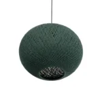 GLOBOSTAR® SOLEI 205-0013 Boho Κρεμαστό Φωτιστικό Οροφής με Ντουί 1 x E27 AC 220-240V IP20 - Πράσινο - M40 x Π40 x Υ45cm - Image 5