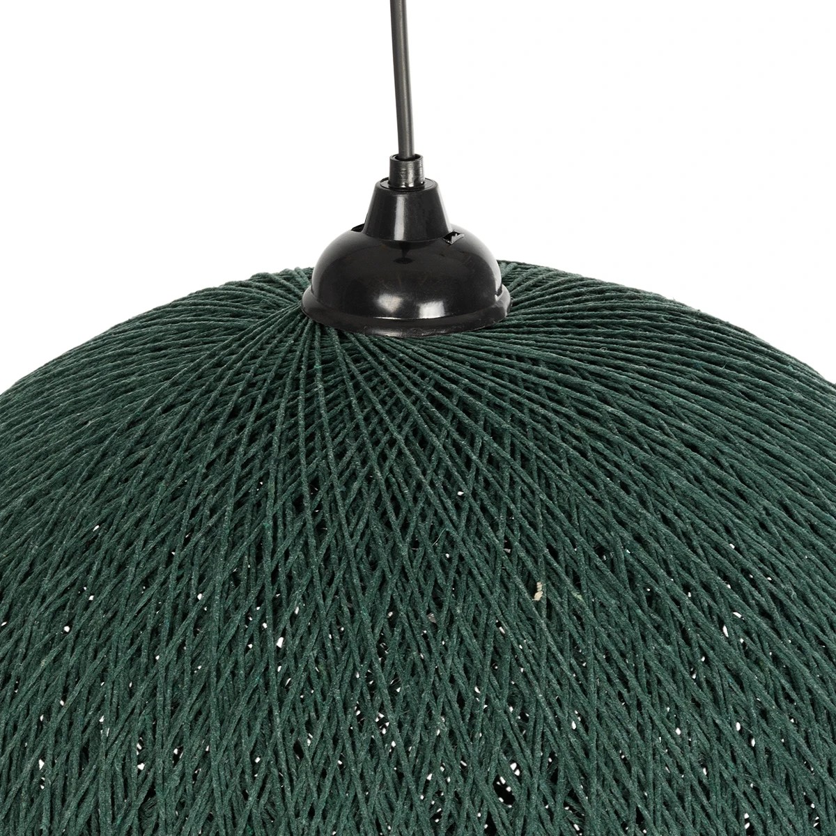 GLOBOSTAR® SOLEI 205-0013 Boho Κρεμαστό Φωτιστικό Οροφής με Ντουί 1 x E27 AC 220-240V IP20 - Πράσινο - M40 x Π40 x Υ45cm - Image 7