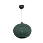 GLOBOSTAR® SOLEI 205-0014 Boho Κρεμαστό Φωτιστικό Οροφής με Ντουί 1 x E27 AC 220-240V IP20 - Πράσινο - M30 x Π30 x Υ35cm - Image 3