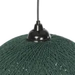 GLOBOSTAR® SOLEI 205-0014 Boho Κρεμαστό Φωτιστικό Οροφής με Ντουί 1 x E27 AC 220-240V IP20 - Πράσινο - M30 x Π30 x Υ35cm - Image 7