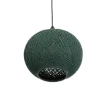 GLOBOSTAR® SOLEI 205-0015 Boho Κρεμαστό Φωτιστικό Οροφής με Ντουί 1 x E27 AC 220-240V IP20 - Πράσινο - M20 x Π20 x Υ25cm - Image 5