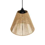 GLOBOSTAR® HUTT 205-0017 Boho Κρεμαστό Φωτιστικό Οροφής με Ντουί 1 x E27 AC 220-240V IP20 - Μπεζ - M25 x Π25 x Υ20cm - Image 6