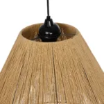 GLOBOSTAR® HUTT 205-0018 Boho Κρεμαστό Φωτιστικό Οροφής με Ντουί 1 x E27 AC 220-240V IP20 - Μπεζ - M50 x Π50 x Υ40cm - Image 7