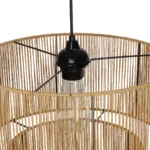 GLOBOSTAR® ROXXI 205-0019 Boho Κρεμαστό Φωτιστικό Οροφής με Ντουί 1 x E27 AC 220-240V IP20 - Μπεζ - M35 x Π35 x Υ37cm - Image 7