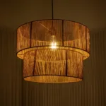 GLOBOSTAR® ROXXI 205-0020 Boho Κρεμαστό Φωτιστικό Οροφής με Ντουί 1 x E27 AC 220-240V IP20 - Μπεζ - M50 x Π50 x Υ36cm - Image 2