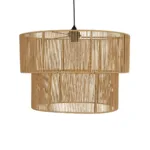 GLOBOSTAR® ROXXI 205-0020 Boho Κρεμαστό Φωτιστικό Οροφής με Ντουί 1 x E27 AC 220-240V IP20 - Μπεζ - M50 x Π50 x Υ36cm - Image 4