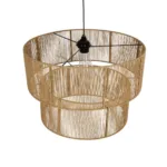 GLOBOSTAR® ROXXI 205-0020 Boho Κρεμαστό Φωτιστικό Οροφής με Ντουί 1 x E27 AC 220-240V IP20 - Μπεζ - M50 x Π50 x Υ36cm - Image 6