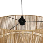 GLOBOSTAR® ROXXI 205-0020 Boho Κρεμαστό Φωτιστικό Οροφής με Ντουί 1 x E27 AC 220-240V IP20 - Μπεζ - M50 x Π50 x Υ36cm - Image 7