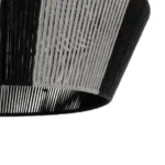 GLOBOSTAR® ANGULUS 205-0021 Boho Κρεμαστό Φωτιστικό Οροφής με Ντουί 1 x E27 AC 220-240V IP20 - Μαύρο & Γκρι - M40 x Π40 x Υ35cm - Image 8