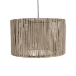 GLOBOSTAR® ZYLINDER 205-0022 Boho Κρεμαστό Φωτιστικό Οροφής με Ντουί 1 x E27 AC 220-240V IP20 - Μπεζ - M50 x Π50 x Υ32cm - Image 4