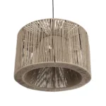 GLOBOSTAR® ZYLINDER 205-0022 Boho Κρεμαστό Φωτιστικό Οροφής με Ντουί 1 x E27 AC 220-240V IP20 - Μπεζ - M50 x Π50 x Υ32cm - Image 5