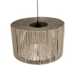 GLOBOSTAR® ZYLINDER 205-0022 Boho Κρεμαστό Φωτιστικό Οροφής με Ντουί 1 x E27 AC 220-240V IP20 - Μπεζ - M50 x Π50 x Υ32cm - Image 6