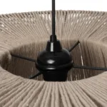 GLOBOSTAR® ZYLINDER 205-0022 Boho Κρεμαστό Φωτιστικό Οροφής με Ντουί 1 x E27 AC 220-240V IP20 - Μπεζ - M50 x Π50 x Υ32cm - Image 7