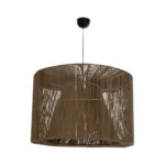 GLOBOSTAR® ZYLINDER 205-0023 Boho Κρεμαστό Φωτιστικό Οροφής με Ντουί 1 x E27 AC 220-240V IP20 - Καφέ - M80 x Π80 x Υ51cm - Image 3