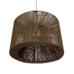 GLOBOSTAR® ZYLINDER 205-0023 Boho Κρεμαστό Φωτιστικό Οροφής με Ντουί 1 x E27 AC 220-240V IP20 - Καφέ - M80 x Π80 x Υ51cm - Image 5