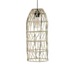 GLOBOSTAR® NETI 205-0024 Boho Κρεμαστό Φωτιστικό Οροφής με Ντουί 1 x E27 AC 220-240V IP20 - Μπεζ - M20 x Π20 x Υ49cm - Image 4