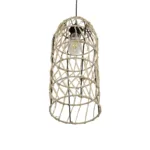 GLOBOSTAR® NETI 205-0024 Boho Κρεμαστό Φωτιστικό Οροφής με Ντουί 1 x E27 AC 220-240V IP20 - Μπεζ - M20 x Π20 x Υ49cm - Image 5