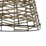 GLOBOSTAR® NETZ 205-0026 Boho Κρεμαστό Φωτιστικό Οροφής με Ντουί 1 x E27 AC 220-240V IP20 - Μπεζ - M30 x Π30 x Υ38cm - Image 8