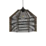 GLOBOSTAR® VORK 205-0027 Boho Κρεμαστό Φωτιστικό Οροφής με Ντουί 1 x E27 AC 220-240V IP20 - Μαύρο - M40 x Π40 x Υ36cm - Image 4